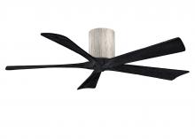 Matthews Fan Company IR5H-BW-BK-52 - Irene-5H - 52" Five Blade Flush Mount Paddle Fan - Barn Wood Tone Finish - Matte Black Blades