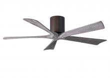 Matthews Fan Company IR5H-TB-BW-52 - Irene-5H - 52" Five Blade Flush Mount Paddle Fan - Textured Bronze Finish - Barn Wood Tone Blade