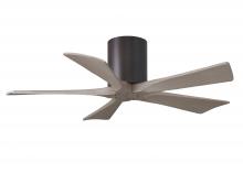 Matthews Fan Company IR5H-TB-GA-42 - Irene-5H - 42" Five Blade Flush Mount Paddle Fan - Textured Bronze Finish - Gray Ash Tone Blades