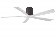 Matthews Fan Company IR5H-TB-MWH-60 - Irene-5H - 60" Five Blade Flush Mount Paddle Fan - Textured Bronze Finish - Matte White Blades