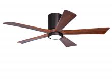 Matthews Fan Company IR5HLK-BB-WA-52 - Irene-5HLK - 52" Five Blade Flush Mount Paddle Fan - 5CCT Integrated LED - Brushed Bronze Finish