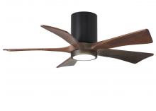 Matthews Fan Company IR5HLK-BK-WA-42 - Irene-5HLK - 42" Five Blade Flush Mount Paddle Fan - 5CCT Integrated LED - Matte Black Finish