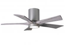 Matthews Fan Company IR5HLK-BN-BW-42 - Irene-5HLK - 42" Five Blade Flush Mount Paddle Fan - 5CCT Integrated LED - Brushed Nickel Finish