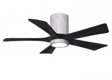 Matthews Fan Company IR5HLK-BW-BK-42 - Irene-5HLK - 42" Five Blade Flush Mount Paddle Fan - 5CCT Integrated LED - Barn Wood Tone Finish