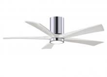 Matthews Fan Company IR5HLK-CR-MWH-52 - Irene-5HLK - 52" Five Blade Flush Mount Paddle Fan - 5CCT Integrated LED - Polished Chrome Finis