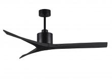 Matthews Fan Company MW-BK-BK-60 - Mollywood - 60" Ceiling Fan - Matte Black Finish - Matte Black Blades