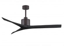 Matthews Fan Company MW-TB-BK-60 - Mollywood - 60" Ceiling Fan - Textured Bronze Finish - Matte Black Blades