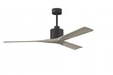 Matthews Fan Company NK-BK-GA-60 - Nan - 60" Ceiling Fan - Matte Black Finish - Gray Ash Tone Blades