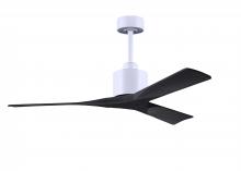 Matthews Fan Company NK-MWH-BK-52 - Nan - 52" Ceiling Fan - Matte White Finish - Matte Black Blades