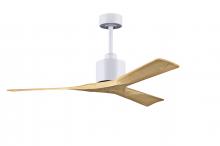 Matthews Fan Company NK-MWH-LM-52 - Nan - 52" Ceiling Fan - Matte White Finish - Light Maple Tone Blades