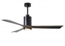 Matthews Fan Company PA3-BK-WA-60 - Patricia-3 - 60" Three Blade Ceiling Fan - 5CCT Integrated LED - Matte Black Finish