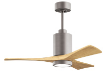 Matthews Fan Company PA3-BN-LM-42 - Patricia-3 - 42" Three Blade Ceiling Fan - 5CCT Integrated LED - Brushed Nickel Finish