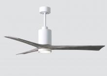 Matthews Fan Company PA3-WH-BW-60 - Patricia-3 - 60" Three Blade Ceiling Fan - 5CCT Integrated LED - Gloss White Finish