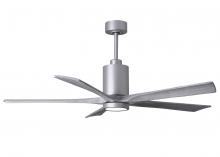Matthews Fan Company PA5-BN-BW-60 - Patricia-5 - 60" Five Blade Ceiling Fan - 5CCT Integrated LED - Brushed Nickel Finish