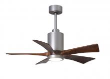 Matthews Fan Company PA5-BN-WA-42 - Patricia-5 - 42" Five Blade Ceiling Fan - 5CCT Integrated LED - Brushed Nickel Finish