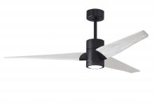 Matthews Fan Company SJ-BK-MWH-60 - Super Janet - Black - White Blades - 60" Blades - 10" Downrod