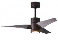Matthews Fan Company SJ-TB-BW-42 - Super Janet - 42" Ceiling Fan - Integrated LED - Textured Bronze Finish - Barn Wood Tone Blades