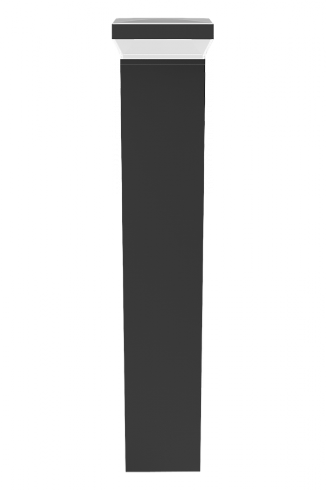 LANDSCAPE 1148 LUMENS BOLLARD SQUARE 32" 24W BATTERY BACKUP LED 3000K WARM BRONZE