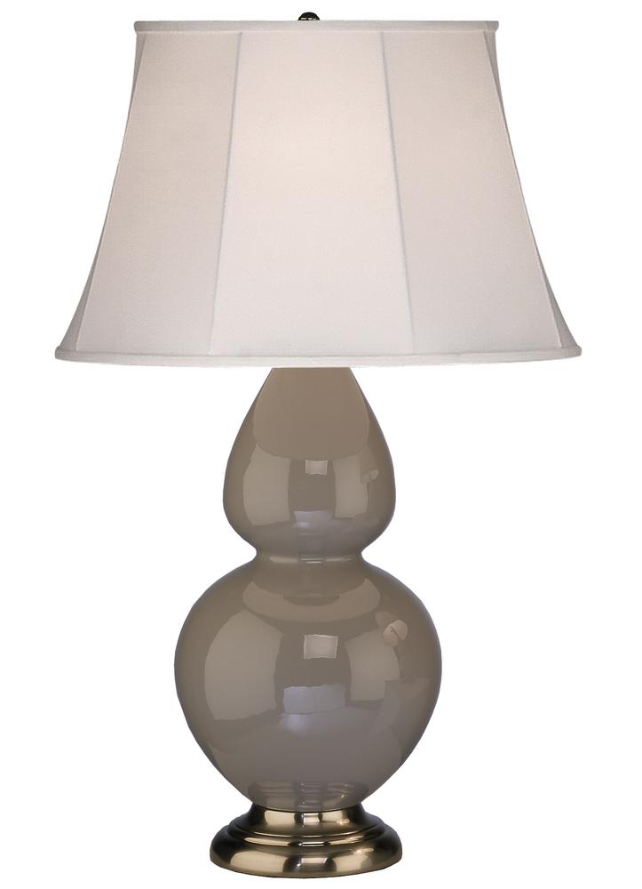 Smokey Taupe Double Gourd Table Lamp