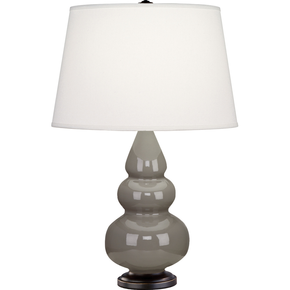 Smokey Taupe Small Triple Gourd Accent Lamp