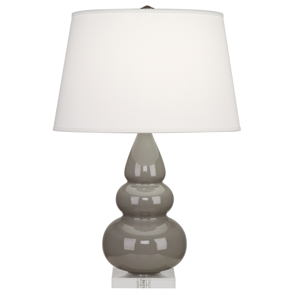 Smokey Taupe Small Triple Gourd Accent Lamp