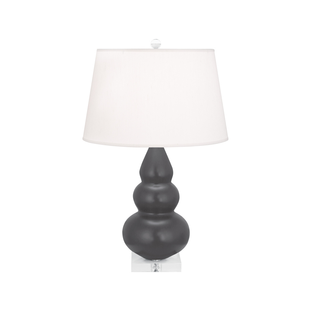 Matte Ash Small Triple Gourd Accent Lamp