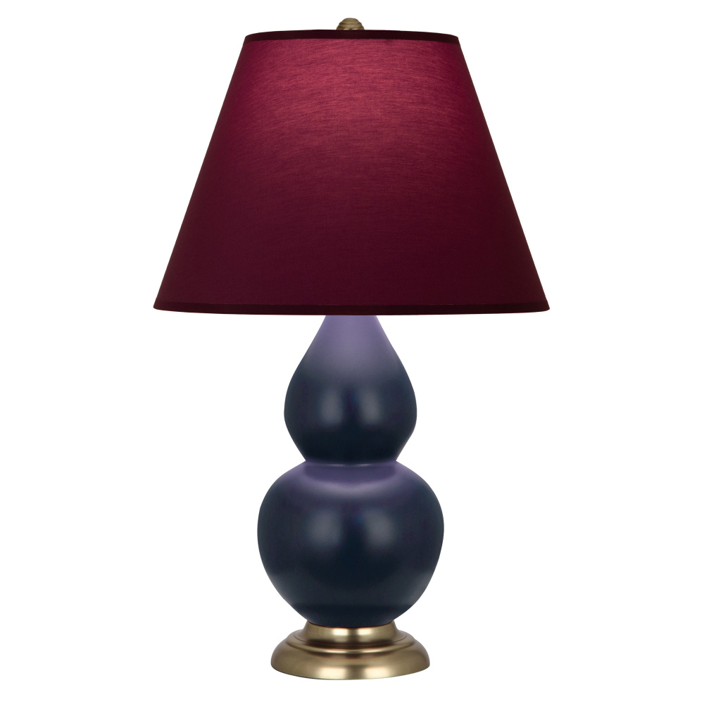 Matte Midnight Blue Small Double Gourd Accent Lamp