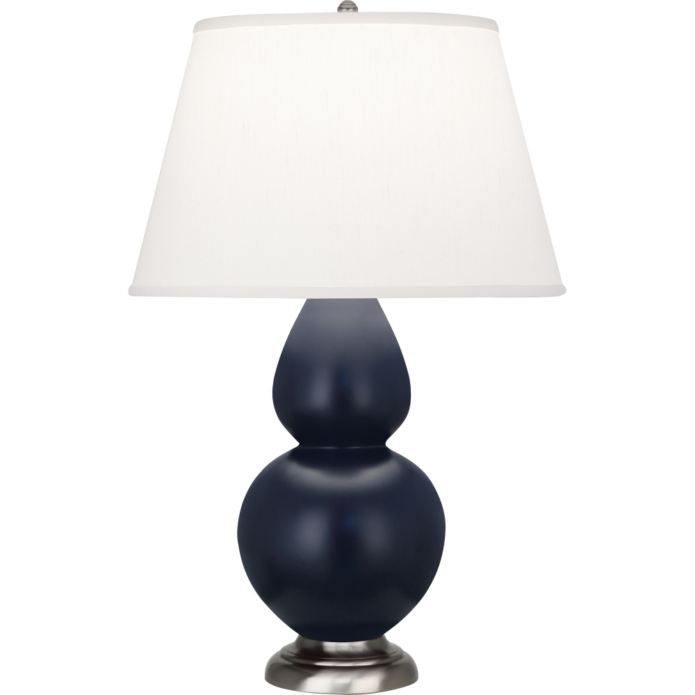 Matte Midnight Blue Double Gourd Table Lamp