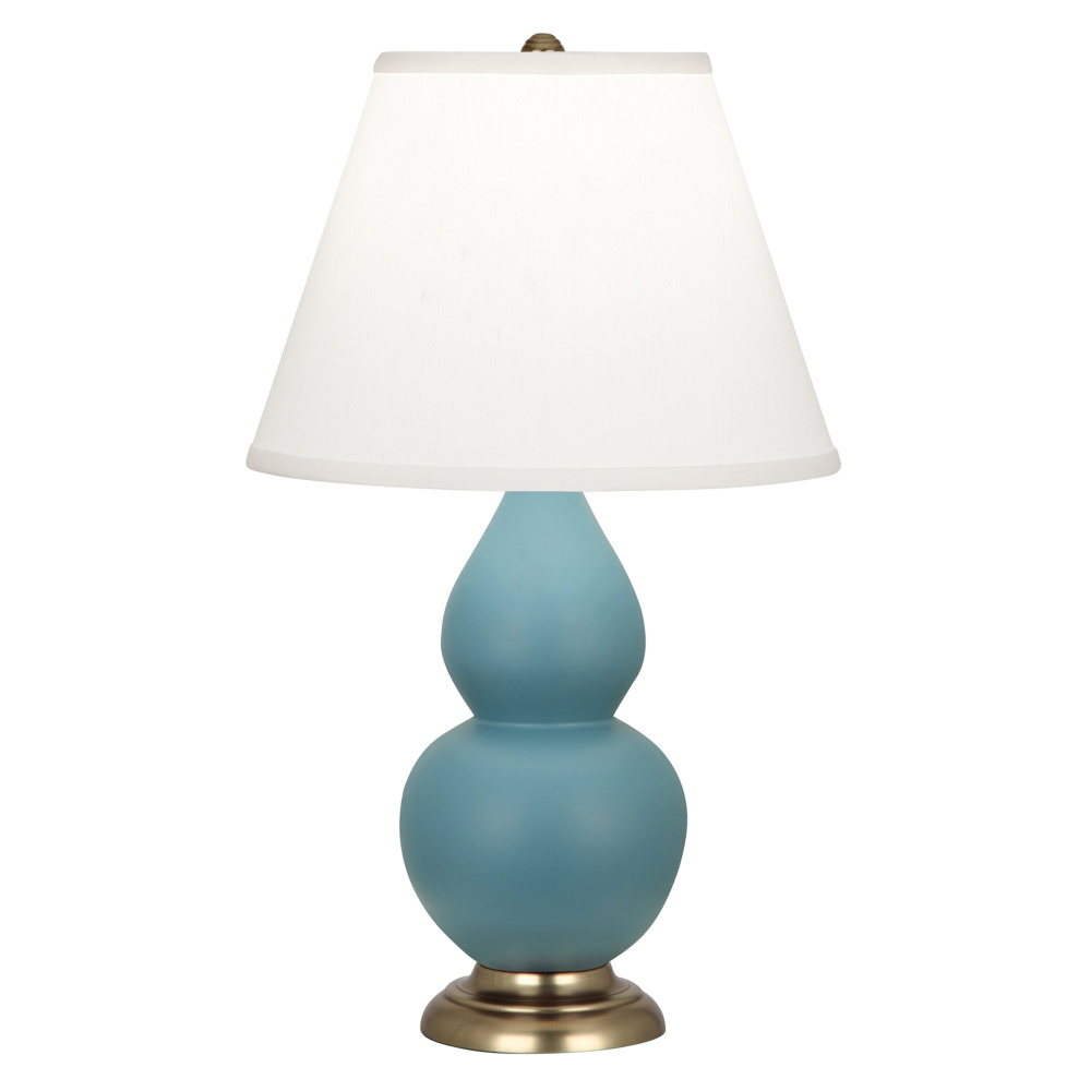 Matte Steel Blue Small Double Gourd Accent Lamp