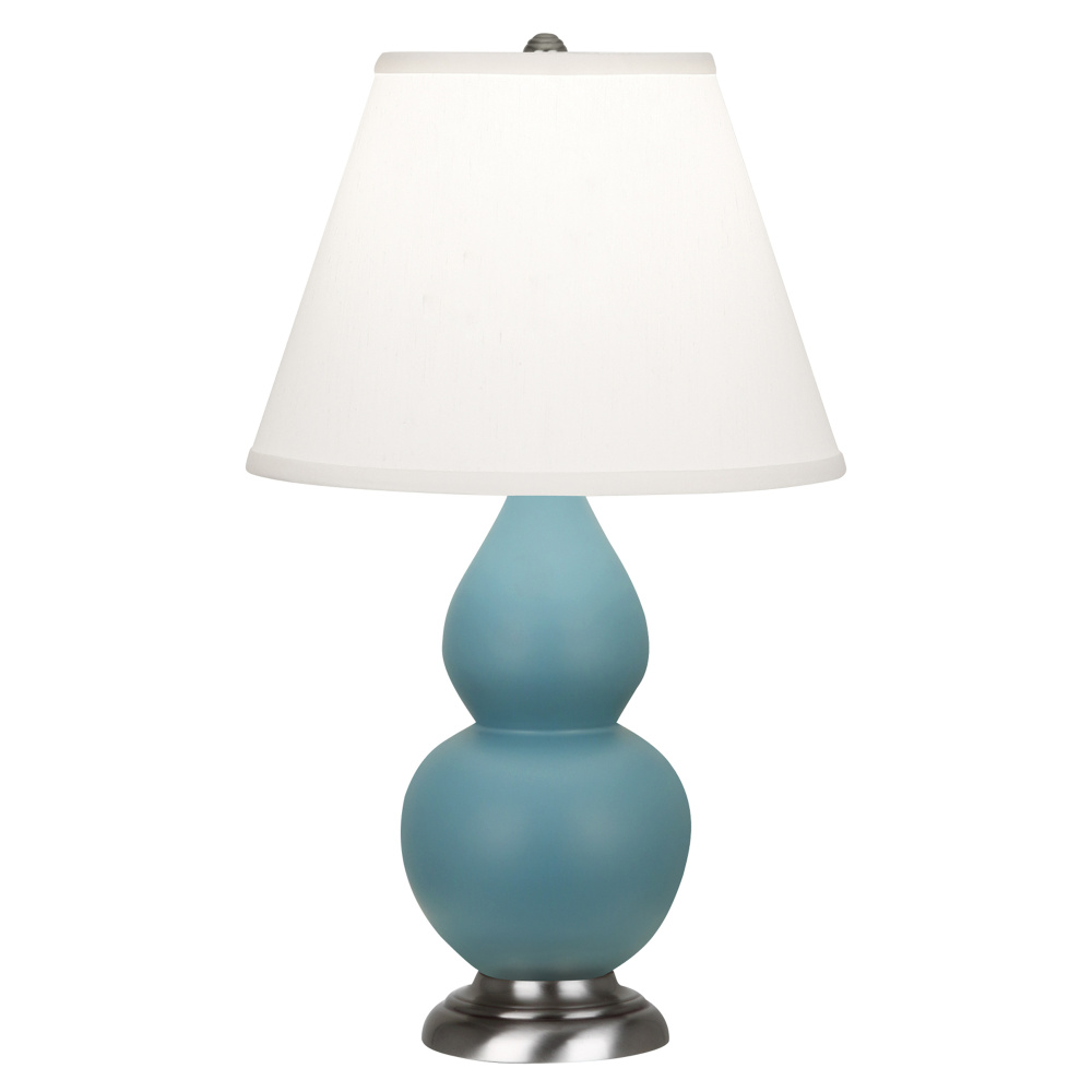 Matte Steel Blue Small Double Gourd Accent Lamp