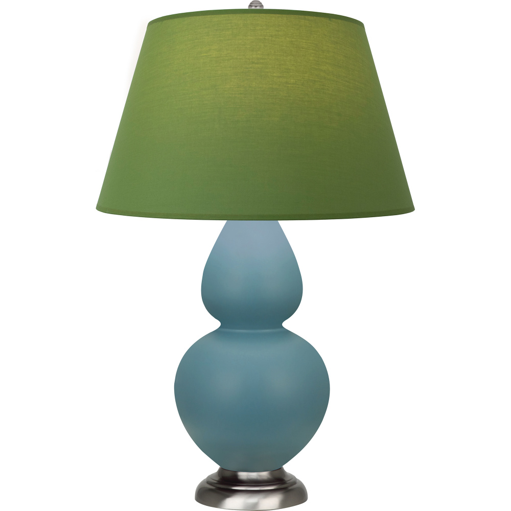 Matte Steel Blue Double Gourd Table Lamp