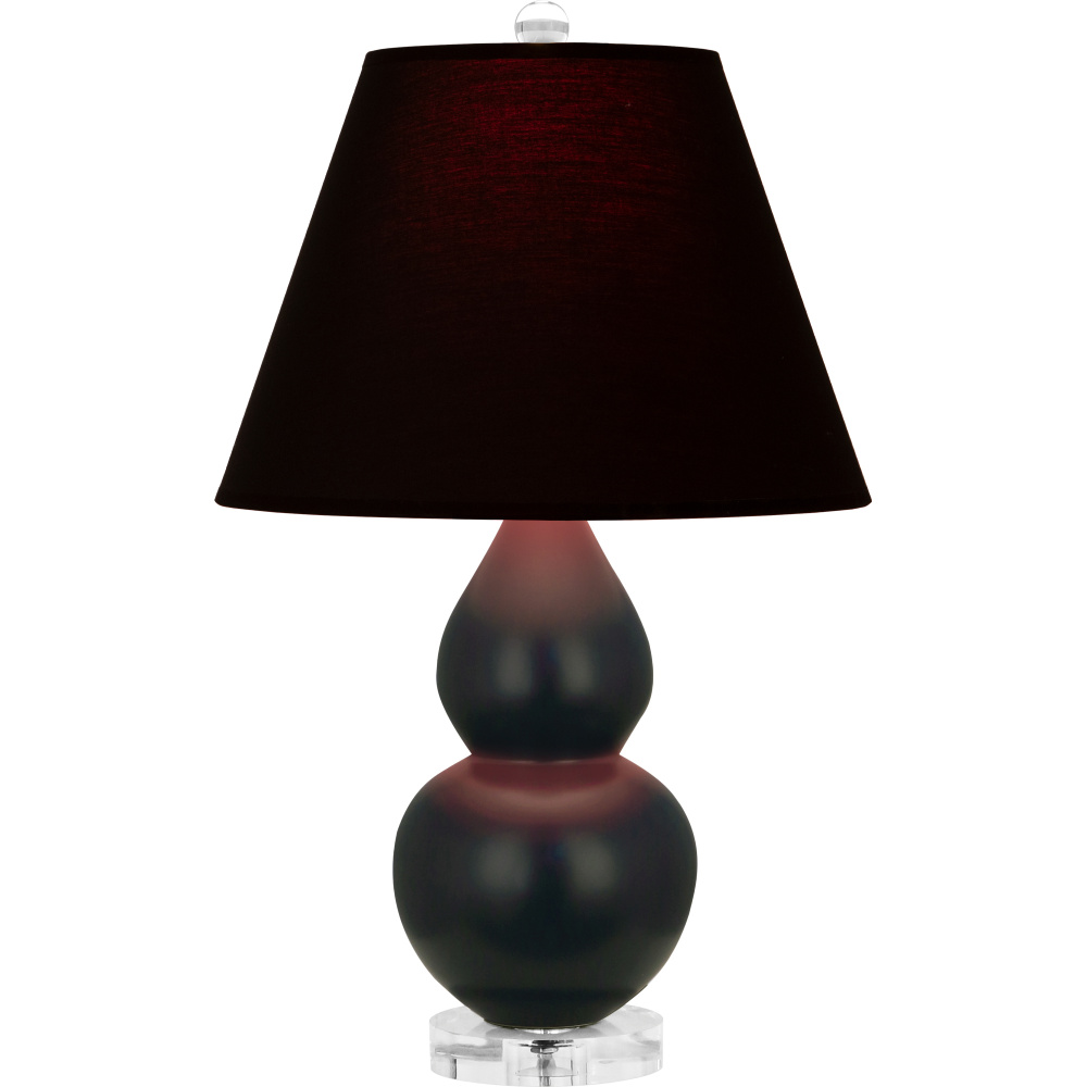 Matte Obsidian Small Double Gourd Accent Lamp