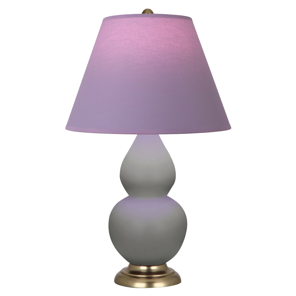 Matte Smokey Taupe Small Double Gourd Accent Lamp