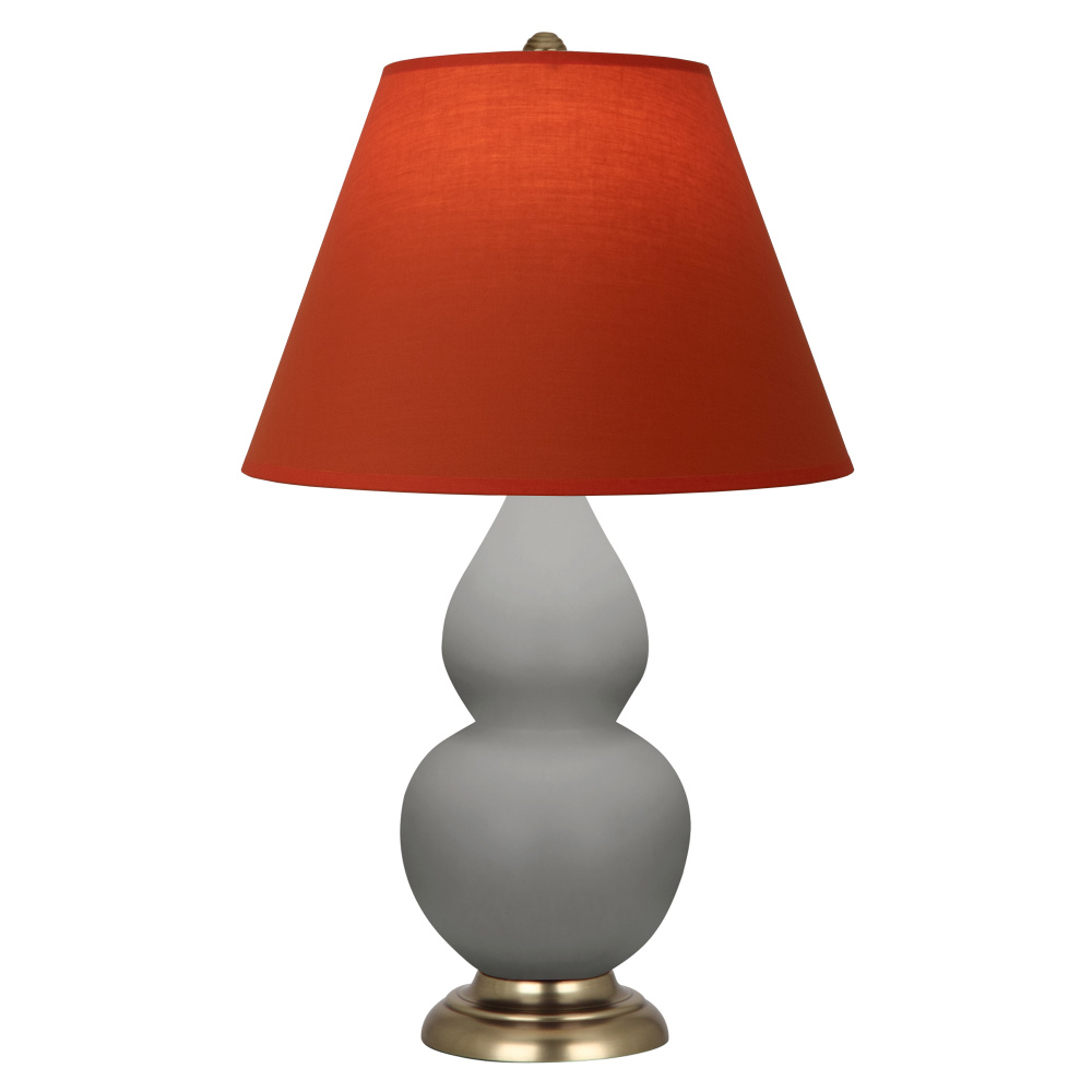 Matte Smokey Taupe Small Double Gourd Accent Lamp
