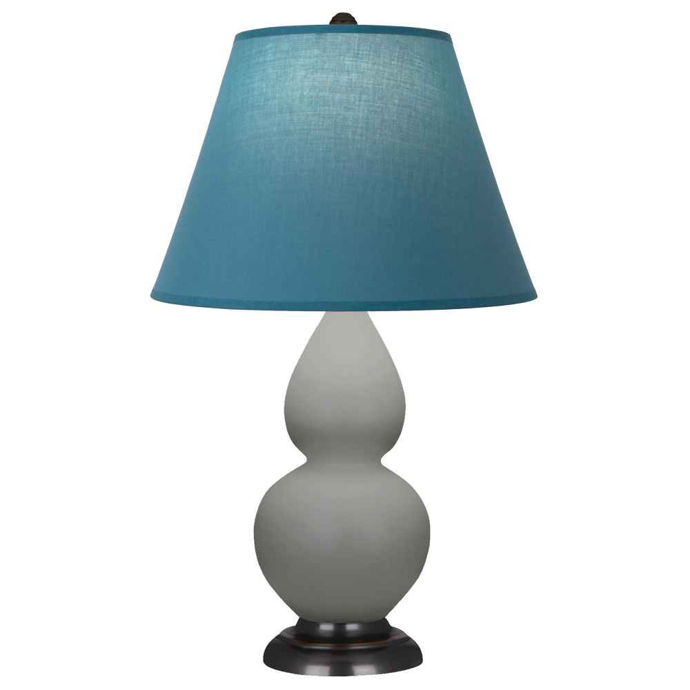 Matte Smokey Taupe Small Double Gourd Accent Lamp