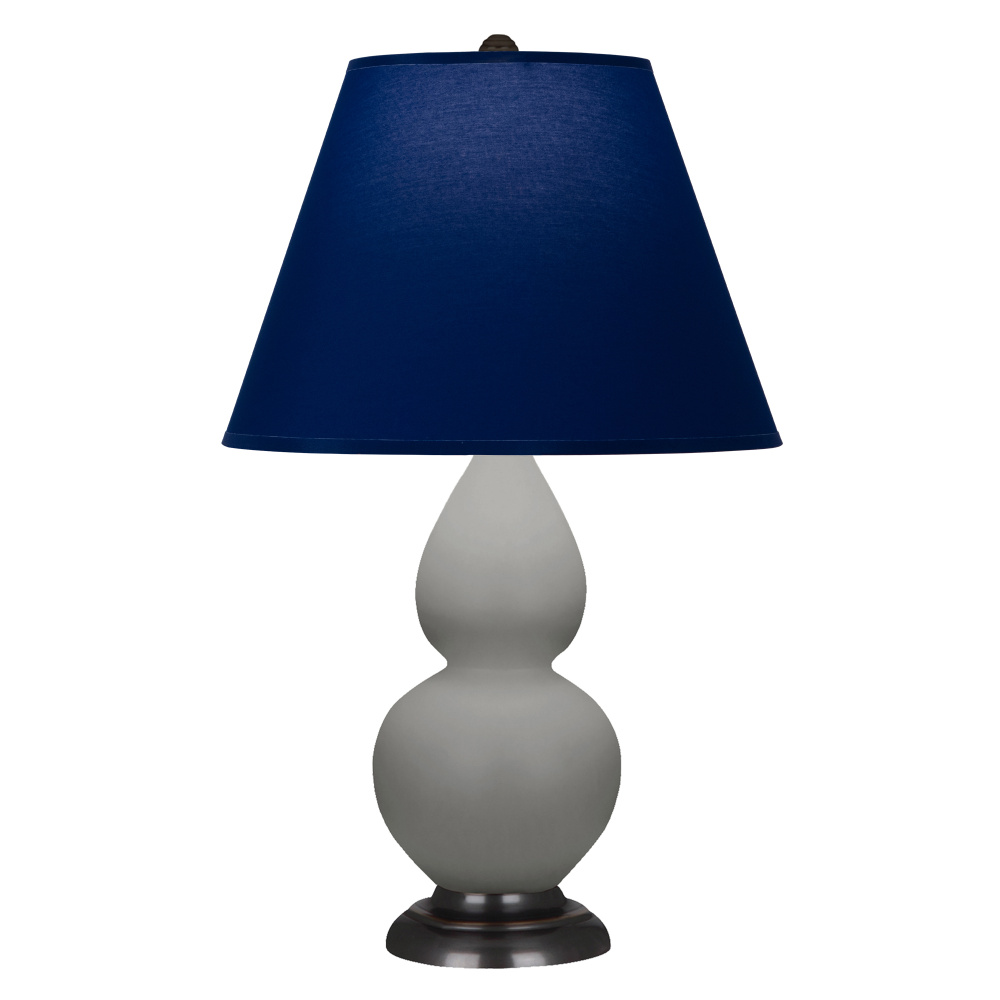 Matte Smokey Taupe Small Double Gourd Accent Lamp