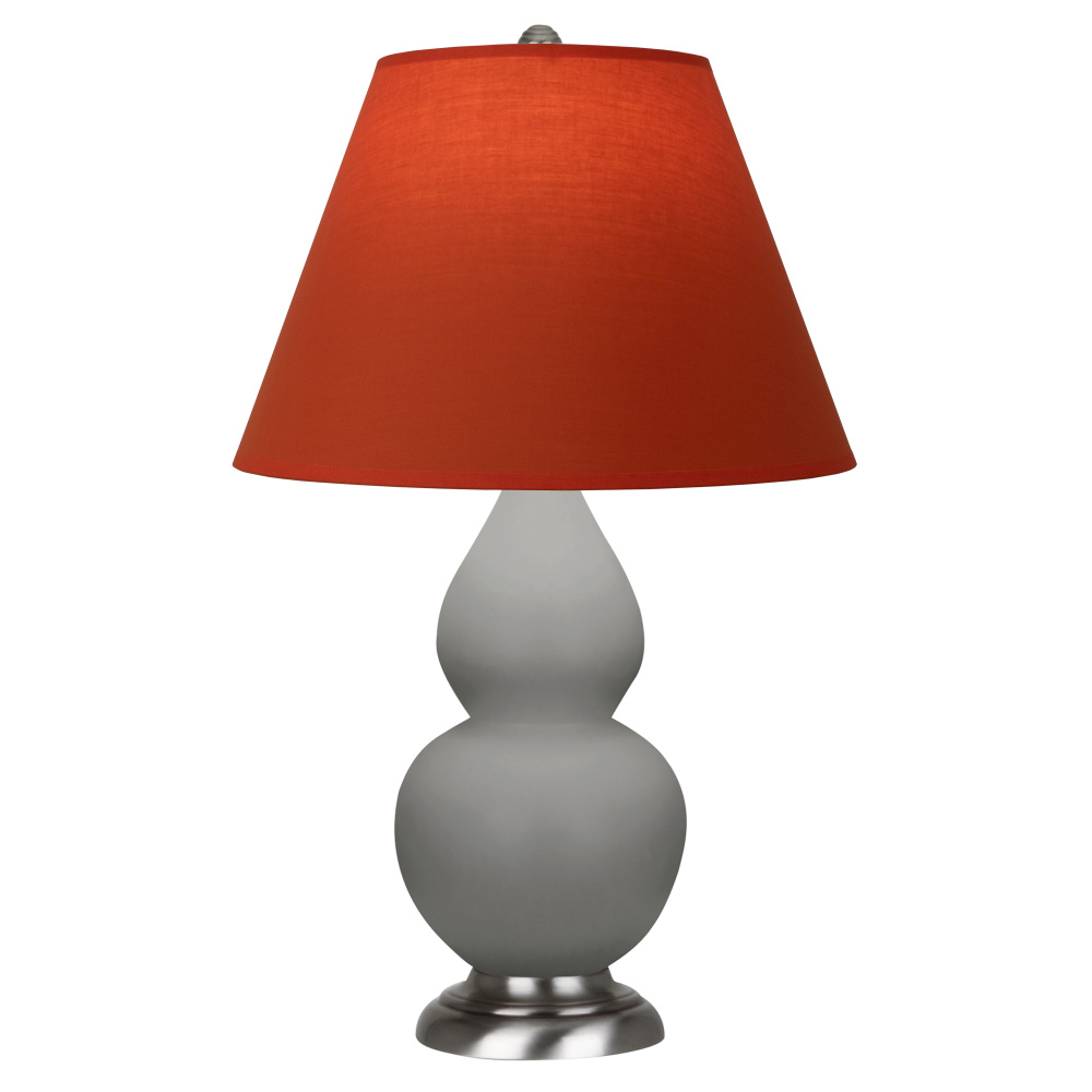 Matte Smokey Taupe Small Double Gourd Accent Lamp