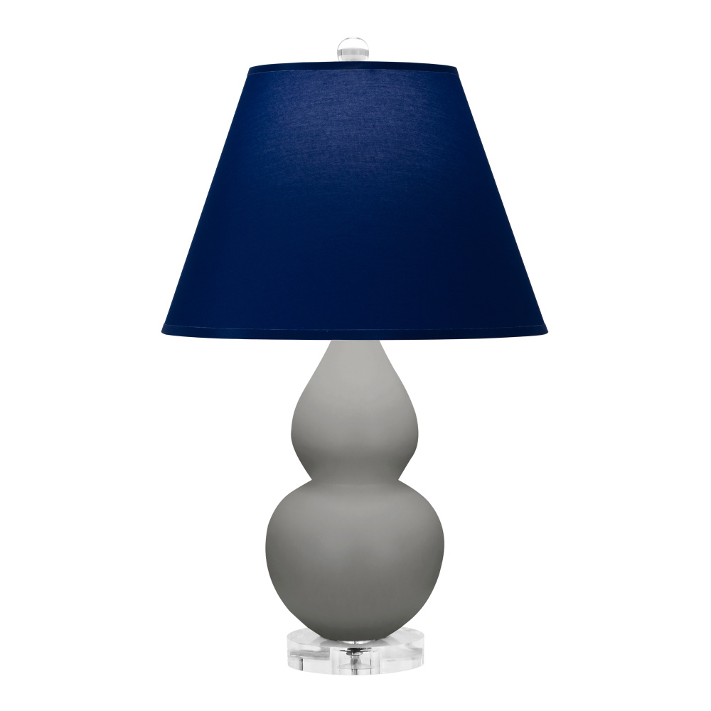 Matte Smokey Taupe Small Double Gourd Accent Lamp