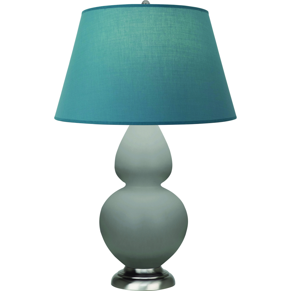 Matte Smokey Taupe Double Gourd Table Lamp