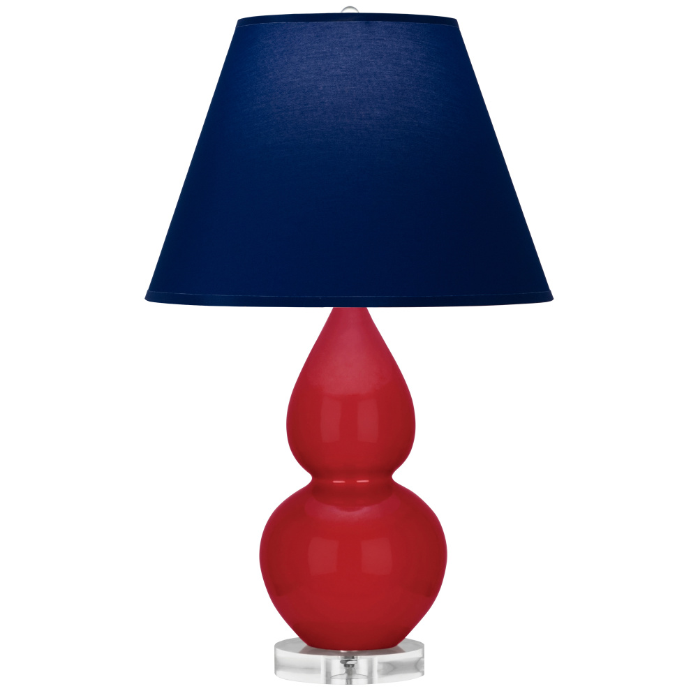 Ruby Red Small Double Gourd Accent Lamp