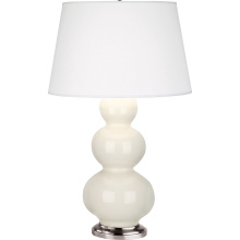 Robert Abbey 364X - Bone Triple Gourd Table Lamp