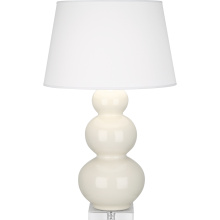 Robert Abbey A364X - Bone Triple Gourd Table Lamp