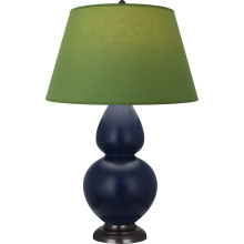 Robert Abbey MMB57G - Matte Midnight Blue Double Gourd Table Lamp