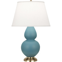 Robert Abbey MOB55 - Matte Steel Blue Double Gourd Table Lamp