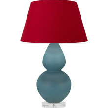 Robert Abbey MOB62R - Matte Steel Blue Double Gourd Table Lamp