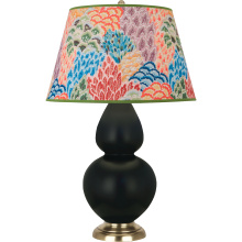 Robert Abbey MOS20S - Matte Obsidian Double Gourd Table Lamp