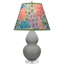 Robert Abbey MST53S - Matte Smokey Taupe Small Double Gourd Accent Lamp
