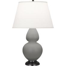Robert Abbey MST57 - Matte Smokey Taupe Double Gourd Table Lamp