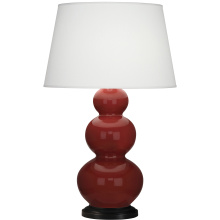 Robert Abbey OX41X - Oxblood Triple Gourd Table Lamp