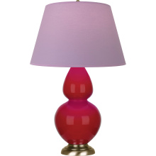 Robert Abbey RR20L - Ruby Red Double Gourd Table Lamp
